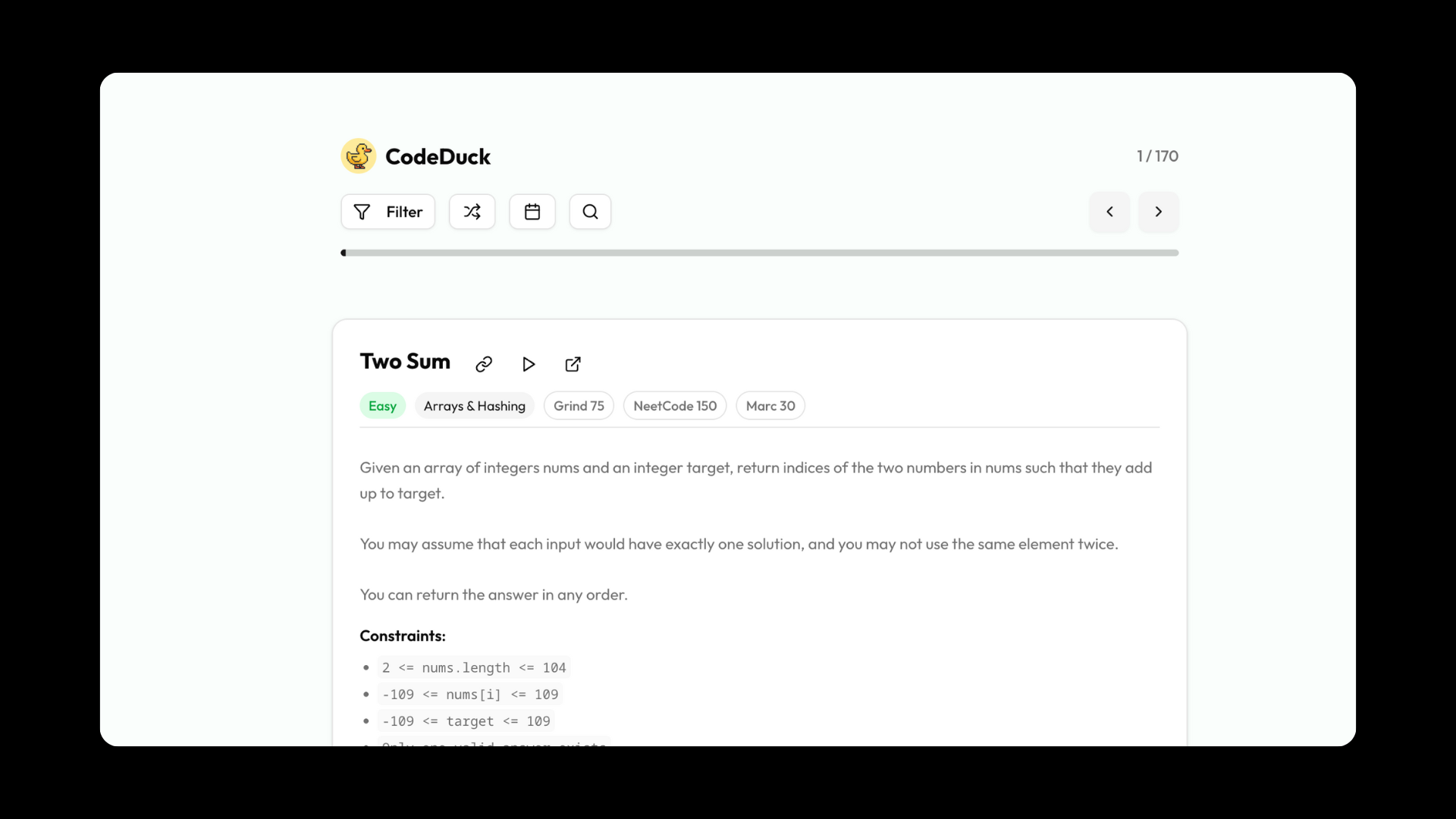 Screenshot of CodeDuck