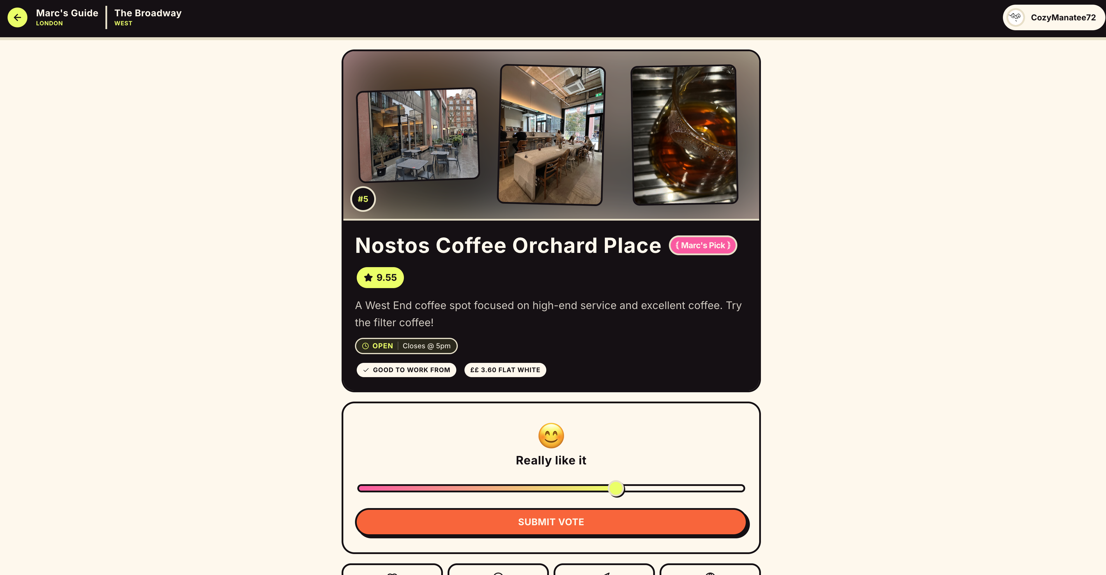 Screenshot of Marc's Guide